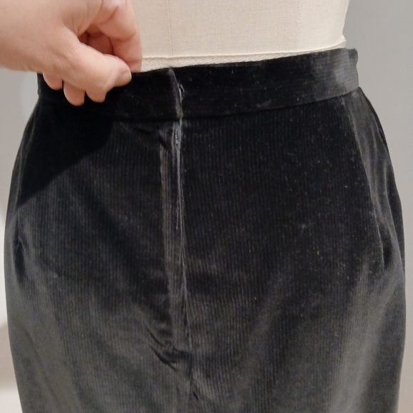 Vintage Courtwell 100% cotton Corduroy Pencil Skirt - Picture 5 of 8